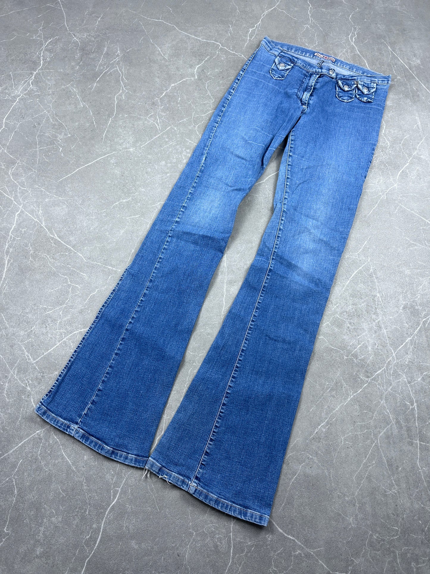 Y2K Bootcut Jeans Damen