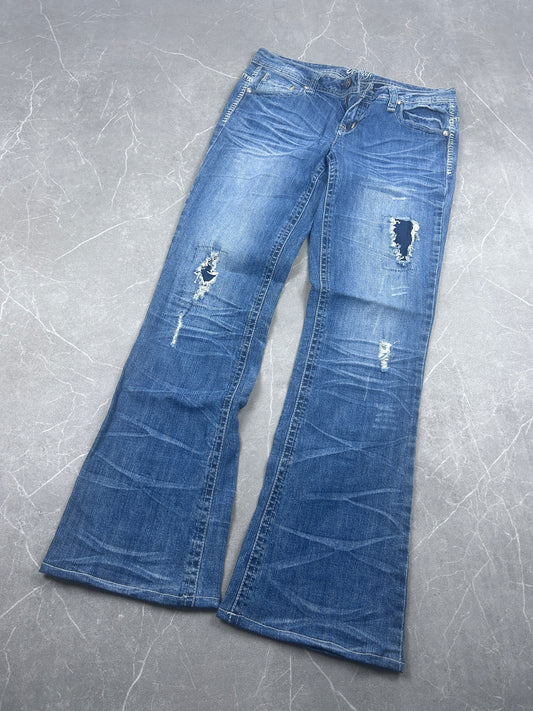 Y2K Bootcut Jeans Damen