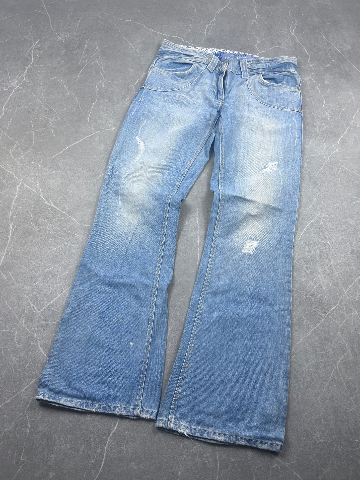 Y2K Bootcut Jeans Damen