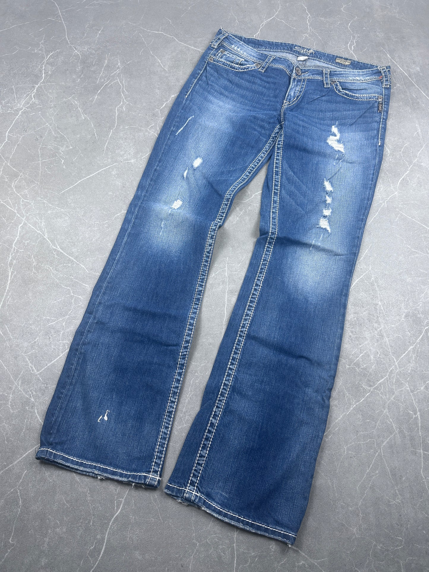 Y2K Bootcut Jeans Damen