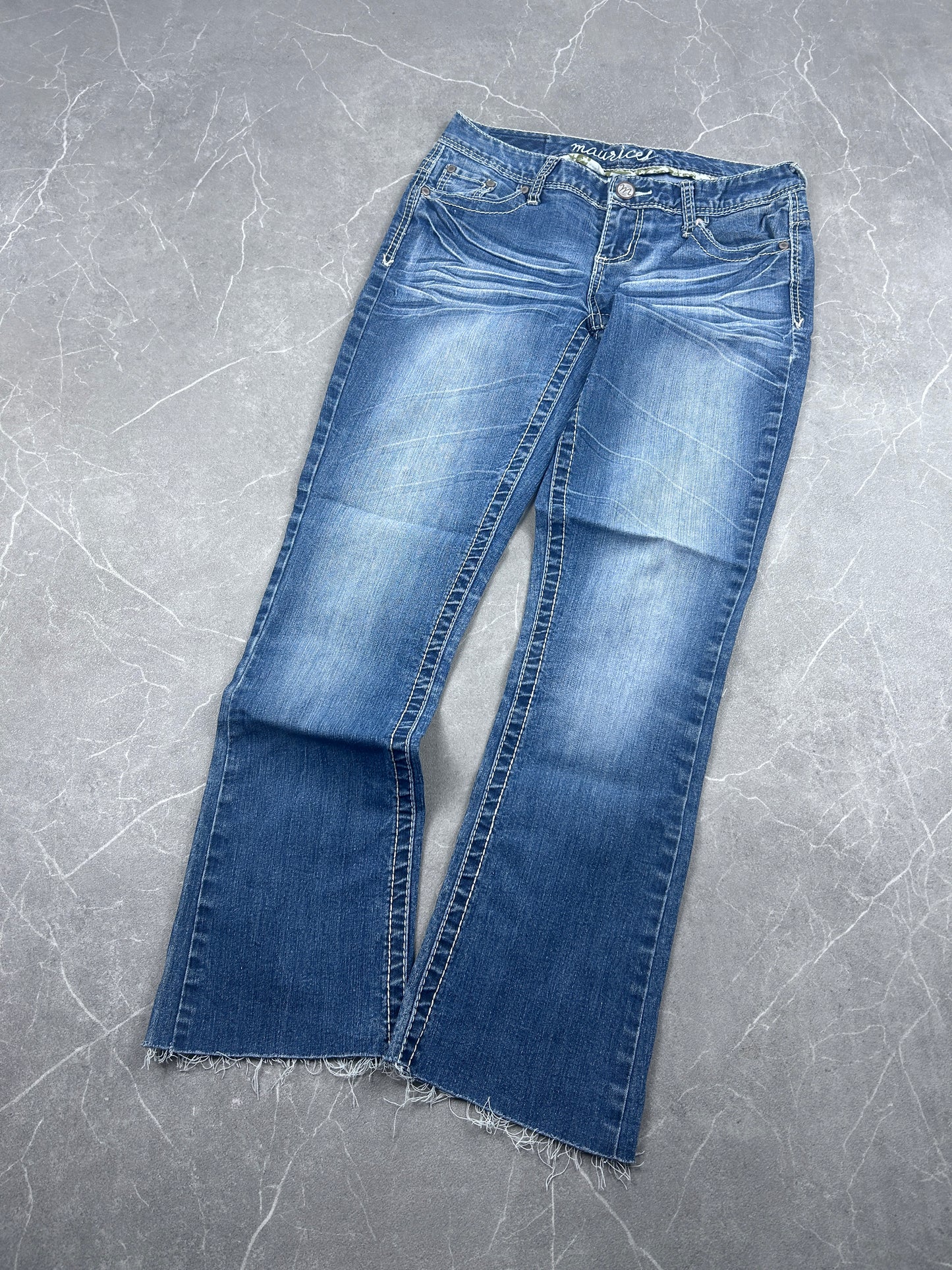Y2K Bootcut Jeans Damen
