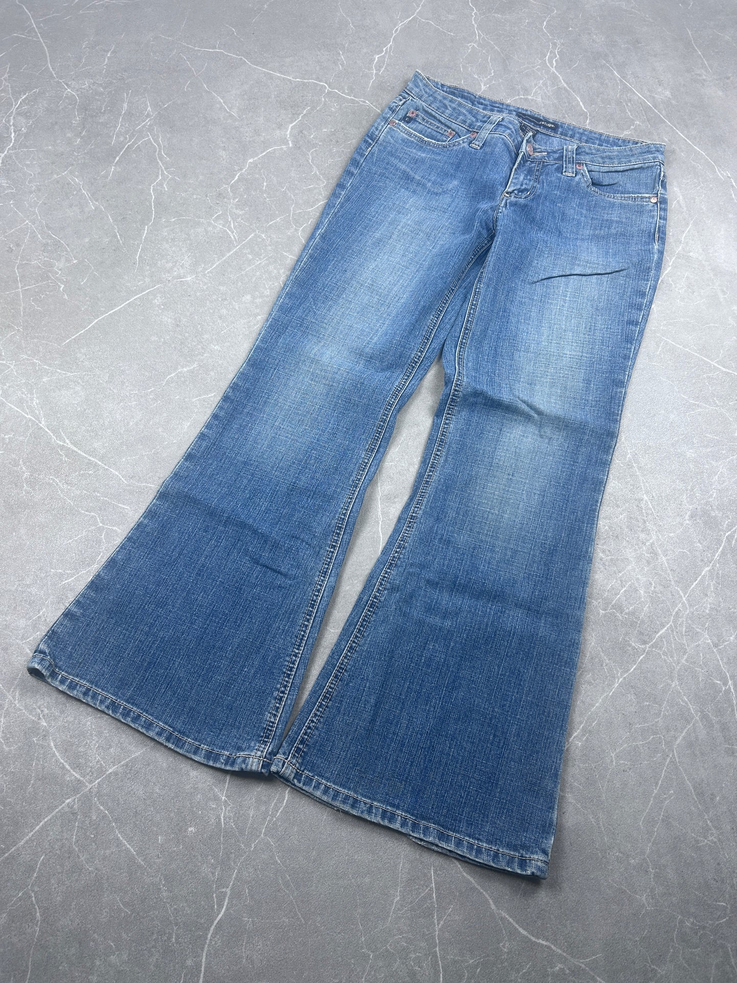 Y2K Bootcut Jeans Damen