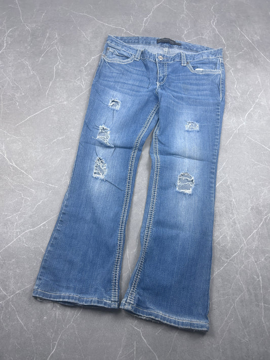 Y2K Bootcut Jeans Damen