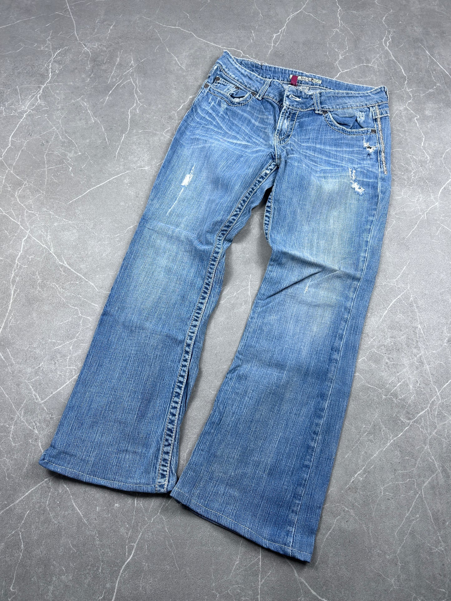 Y2K Bootcut Jeans Damen