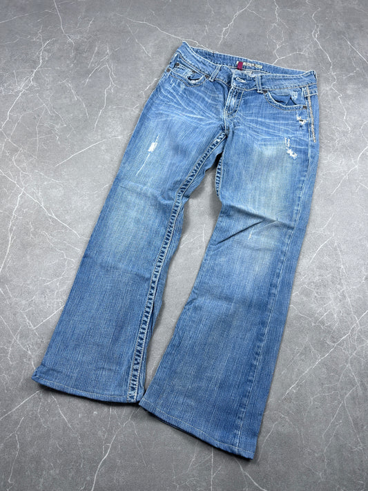 Y2K Bootcut Jeans Damen