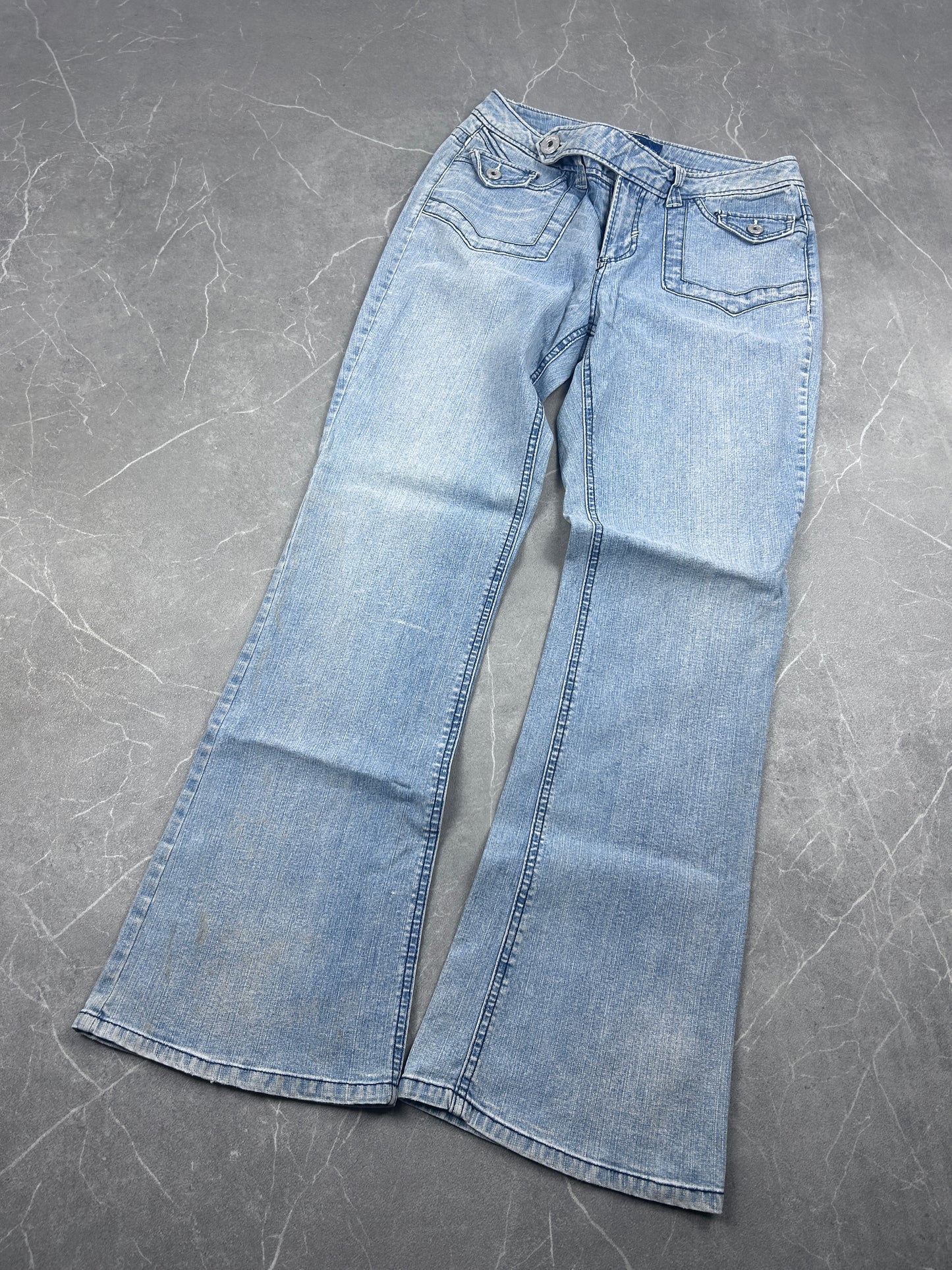Y2K Bootcut Jeans Damen