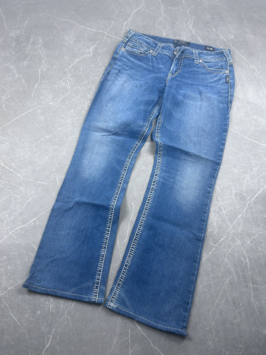 Y2K Bootcut Jeans Damen