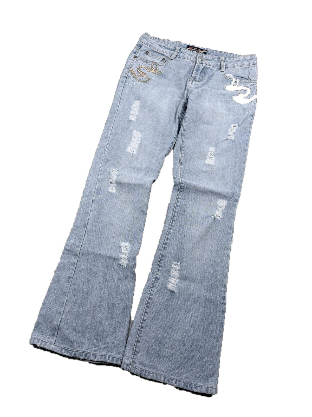 Y2K Bootcut Jeans Damen