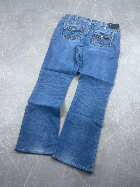 Y2K Bootcut Jeans Damen