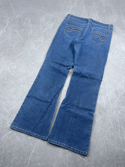 Y2K Bootcut Jeans Damen
