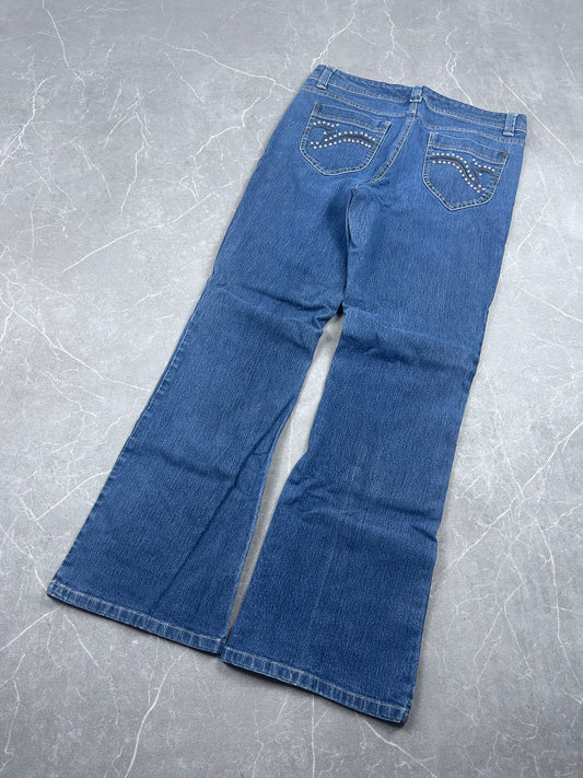 Y2K Bootcut Jeans Damen