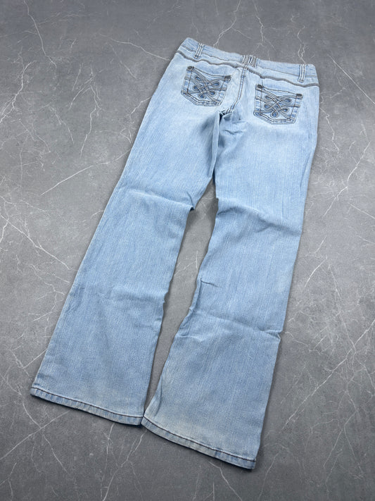 Y2K Bootcut Jeans Damen