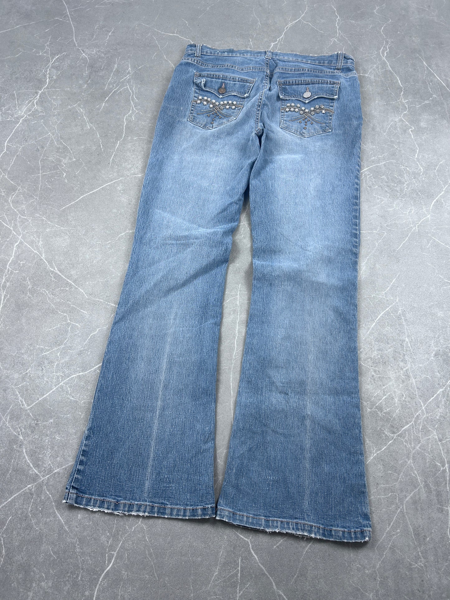 Y2K Bootcut Jeans Damen