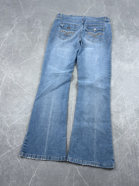 Y2K Bootcut Jeans Damen