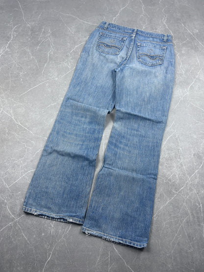 Y2K Bootcut Jeans Damen