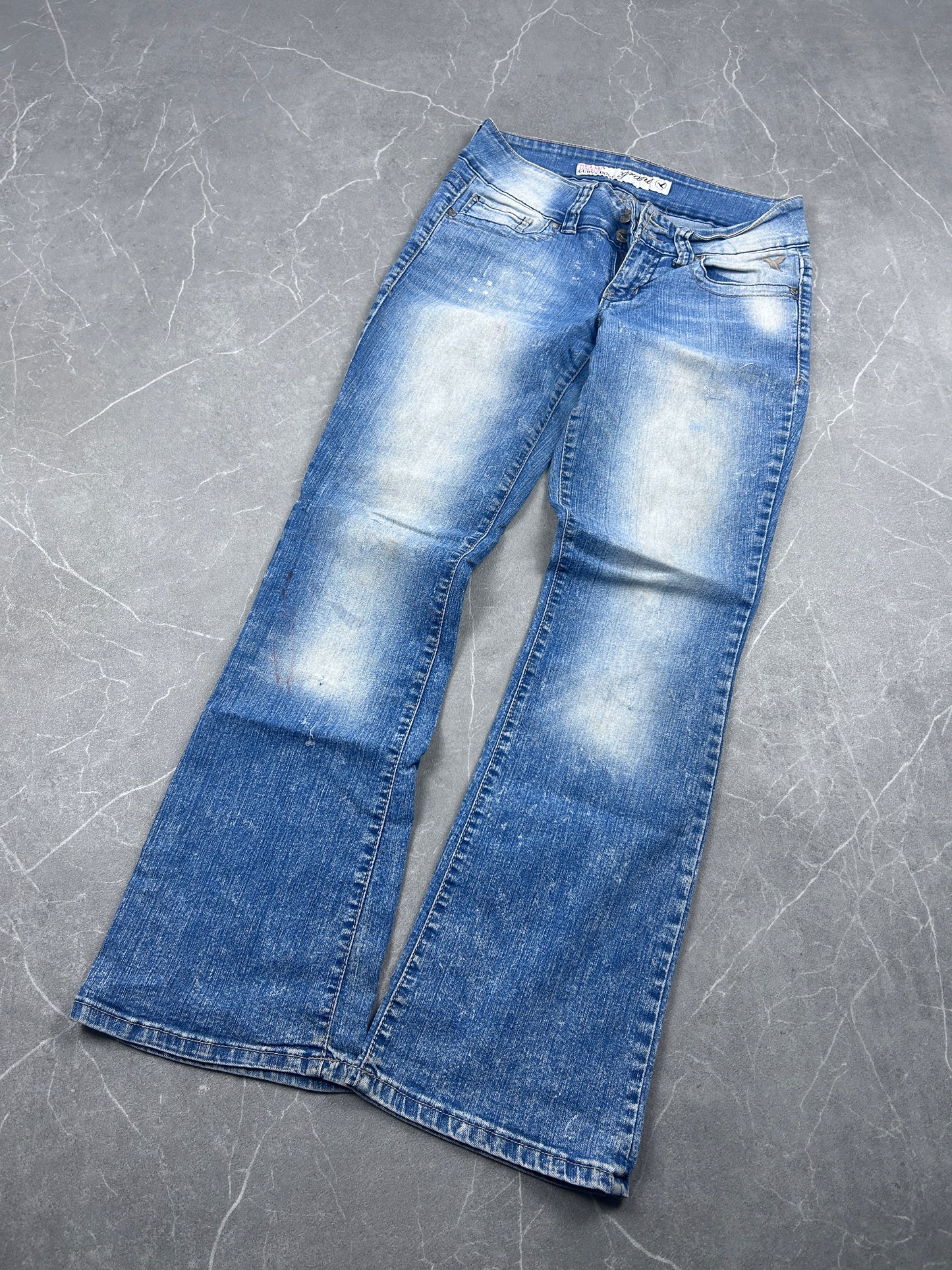 Y2K Bootcut Jeans Damen