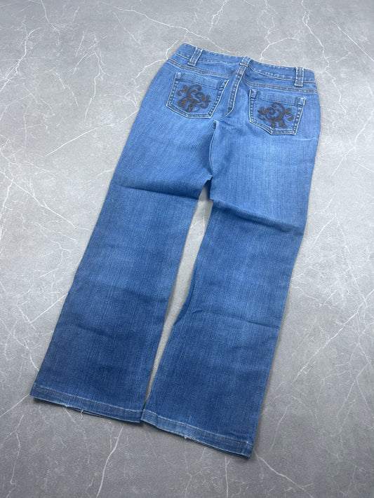 Y2K Bootcut Jeans Damen