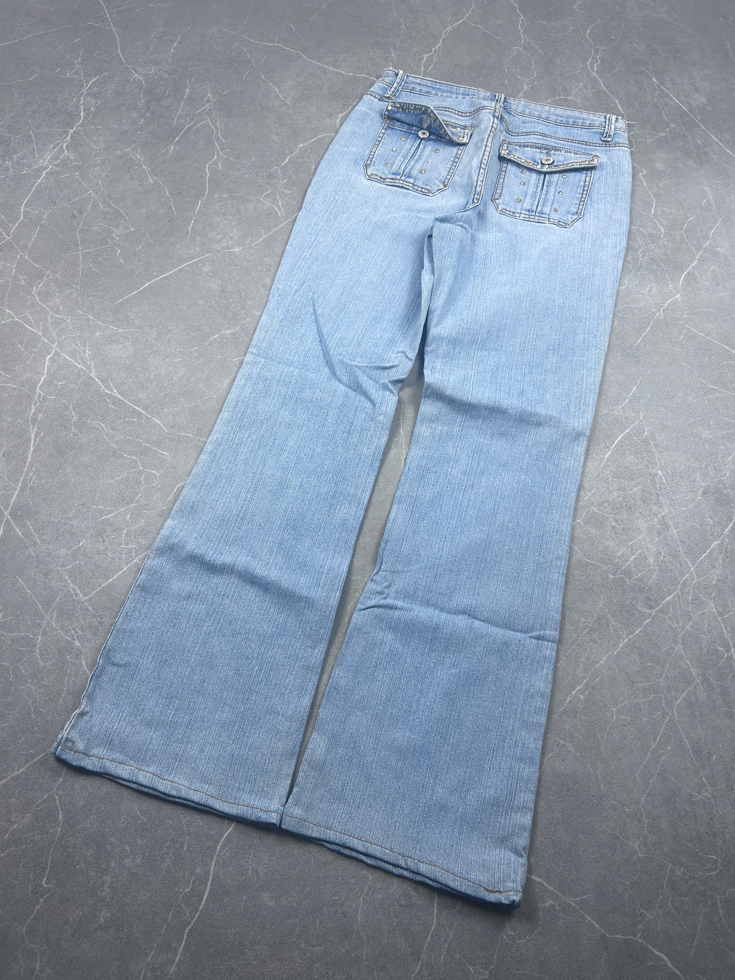Y2K Bootcut Jeans Damen