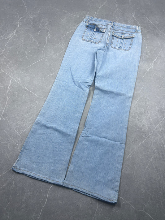 Y2K Bootcut Jeans Damen