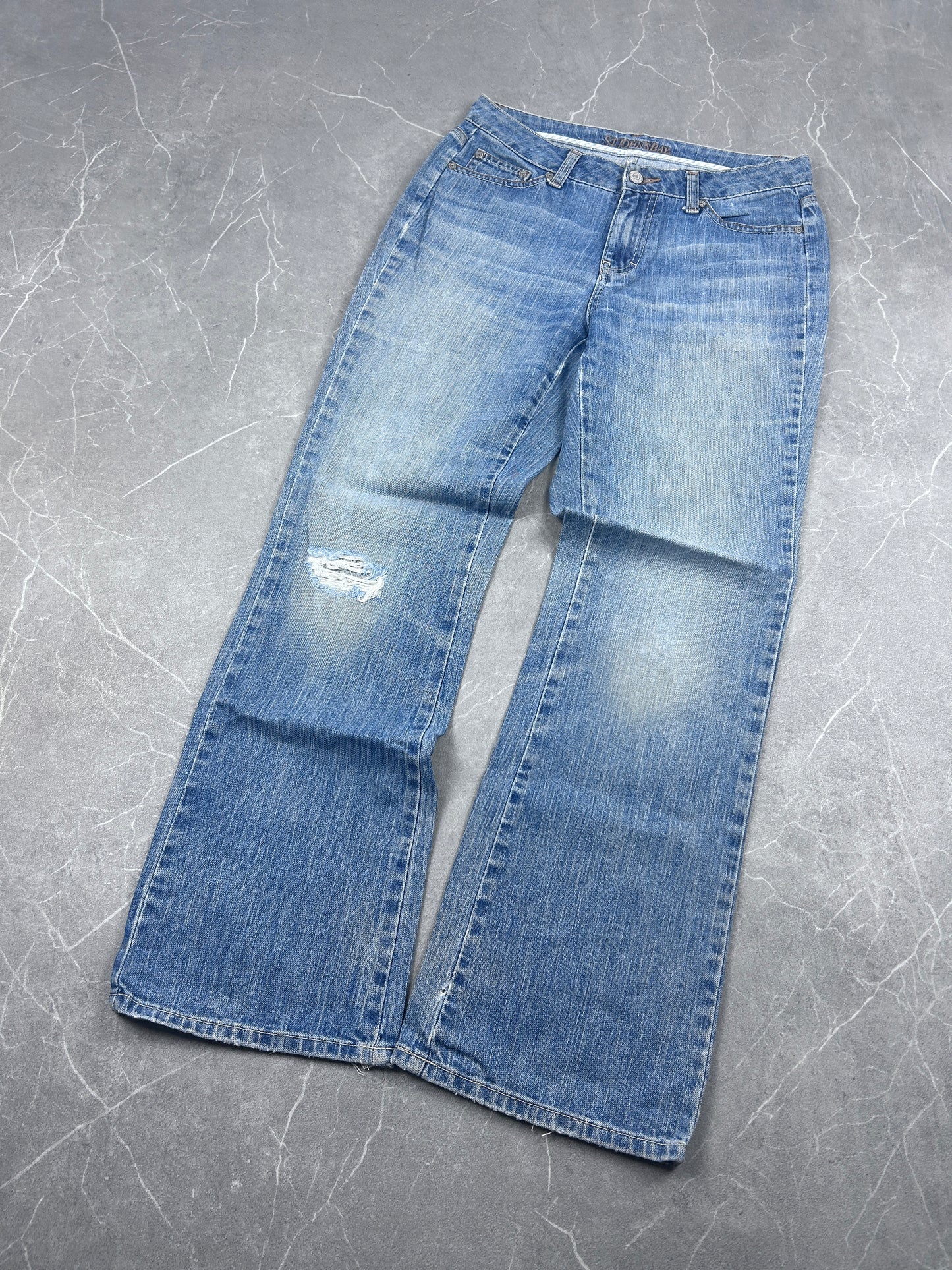 Y2K Bootcut Jeans Damen