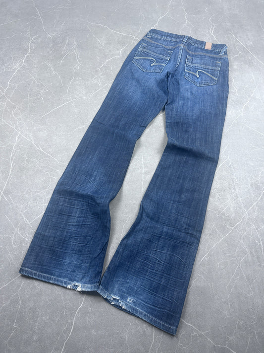 Y2K Bootcut Jeans Damen