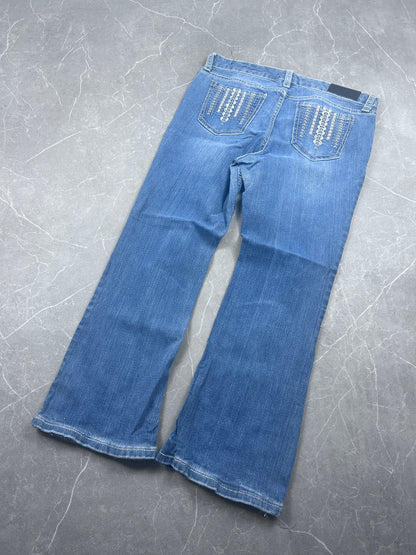 Y2K Bootcut Jeans Damen