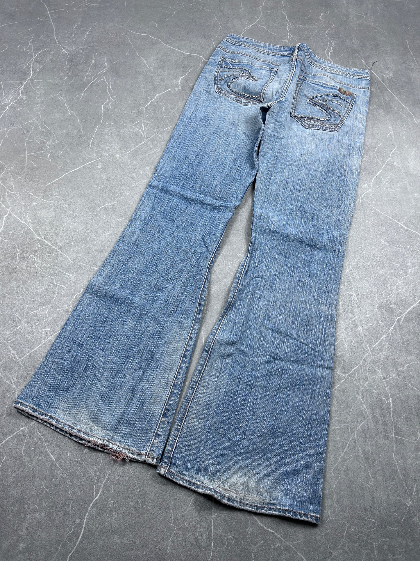 Y2K Bootcut Jeans Damen