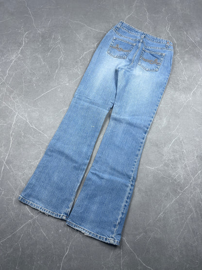 Y2K Bootcut Jeans Damen