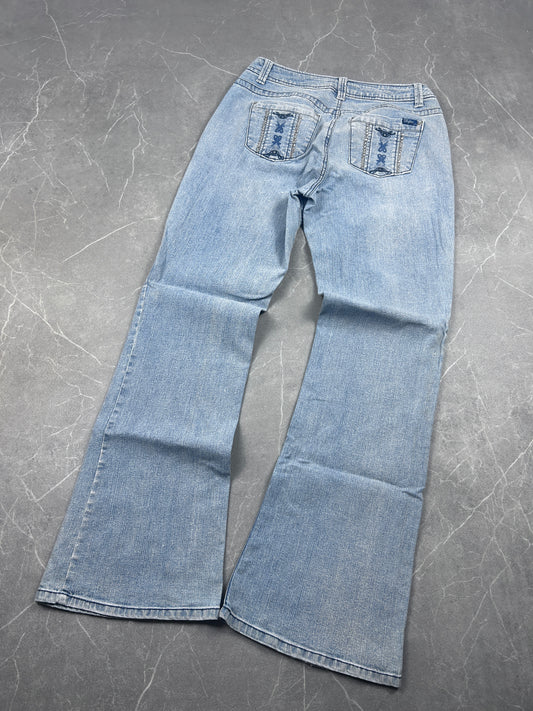 Y2K Bootcut Jeans Damen