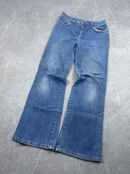 Y2K Bootcut Jeans Damen