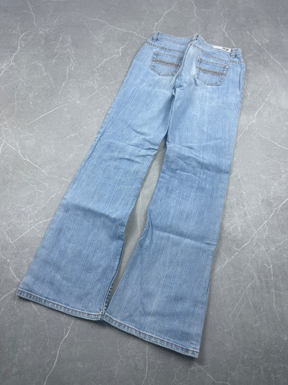 Y2K Bootcut Jeans Damen