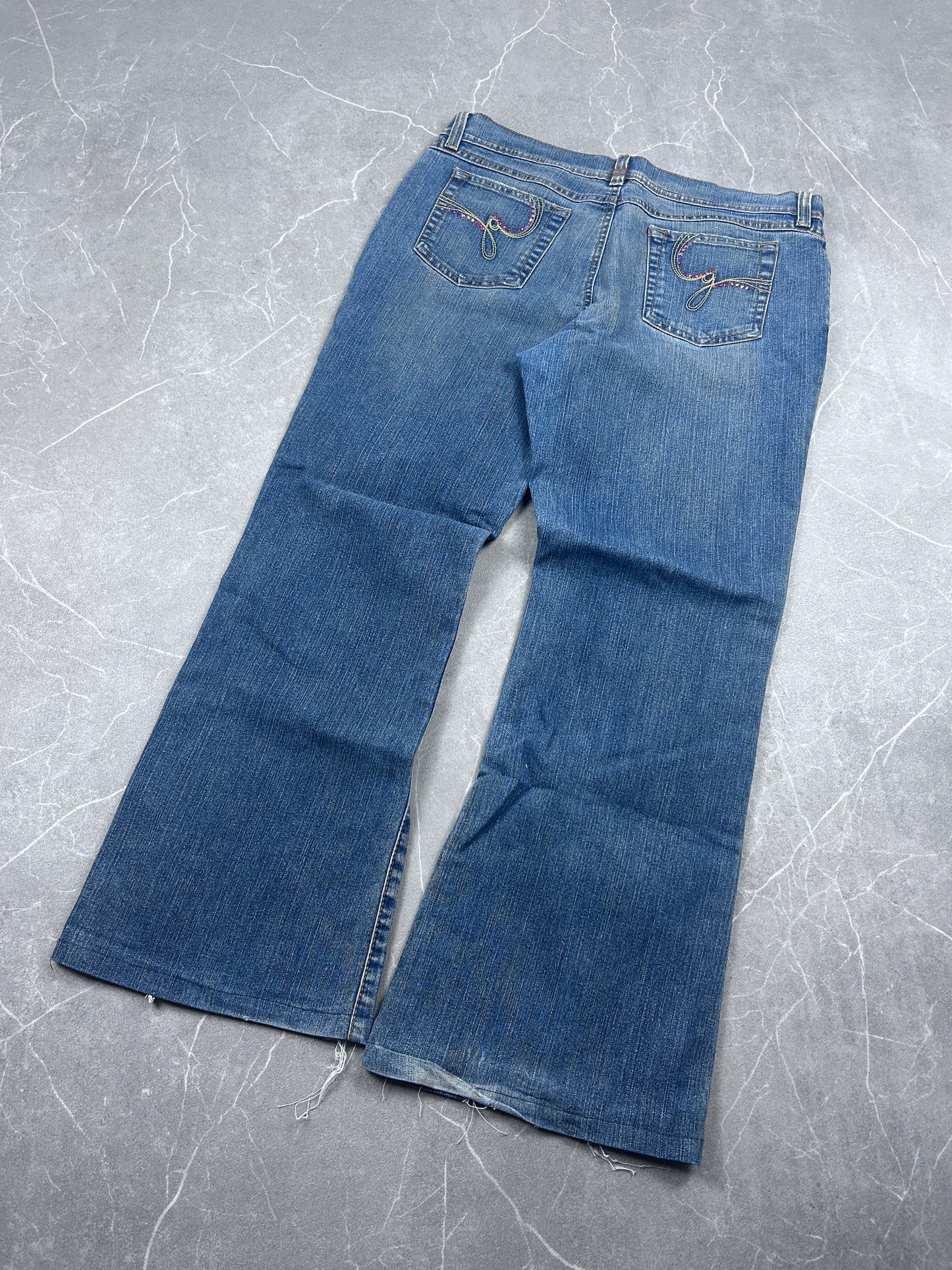 Y2K Bootcut Jeans Damen