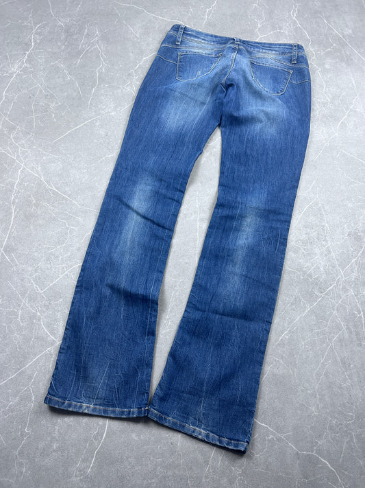 Y2K Bootcut Jeans Damen