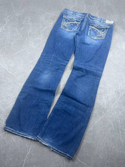 Y2K Bootcut Jeans Damen
