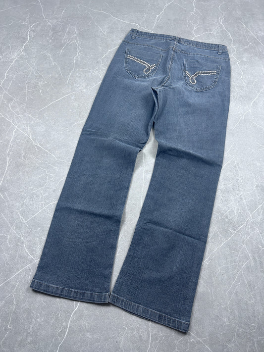 Y2K Bootcut Jeans Damen