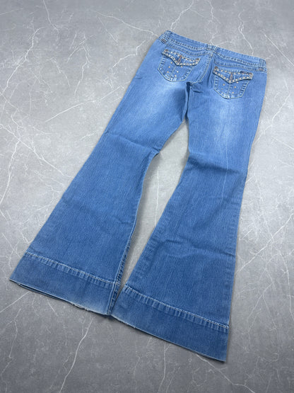Y2K Bootcut Jeans Damen