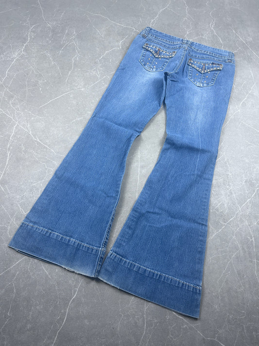 Y2K Bootcut Jeans Damen