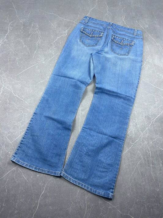 Y2K Bootcut Jeans Damen