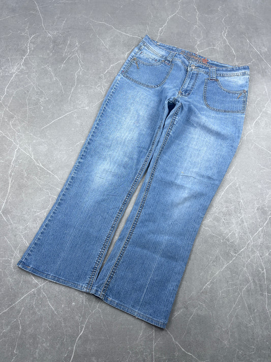 Y2K Bootcut Jeans Damen