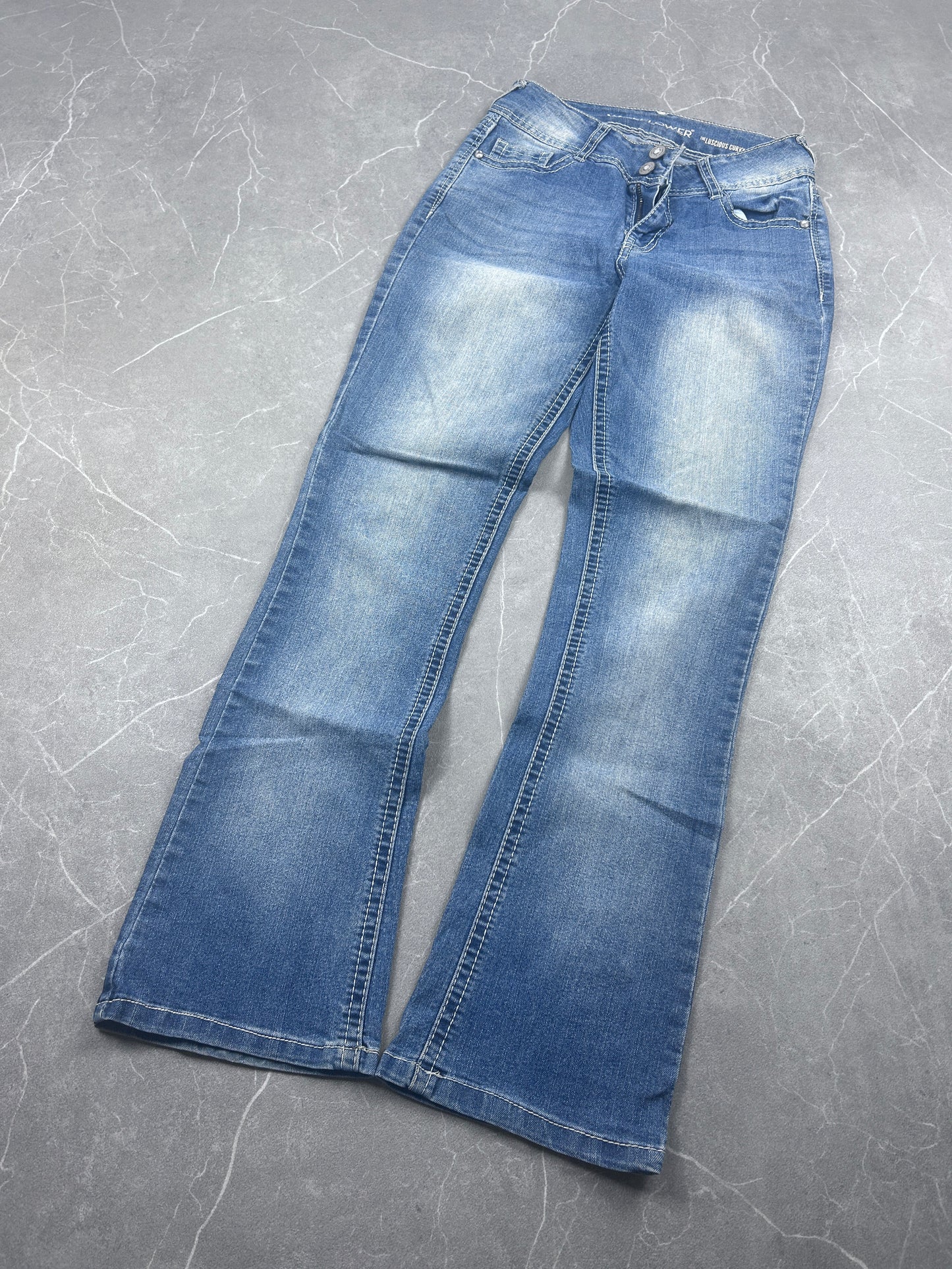 Y2K Bootcut Jeans Damen