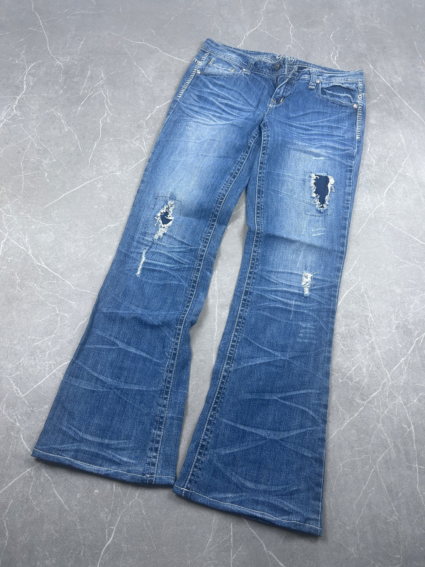 Y2K Bootcut Jeans Damen
