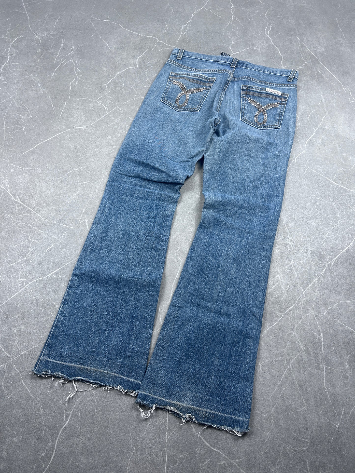 Y2K Bootcut Jeans Damen