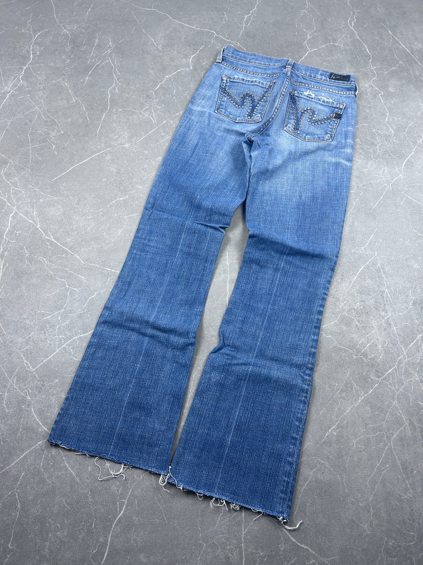 Y2K Bootcut Jeans Damen