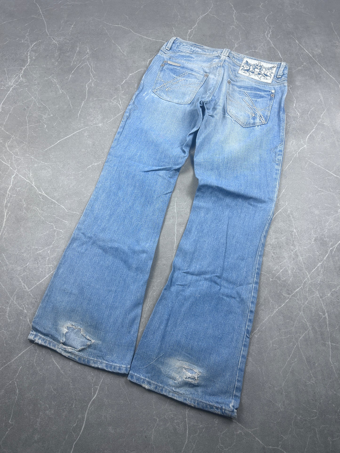 Y2K Bootcut Jeans Damen