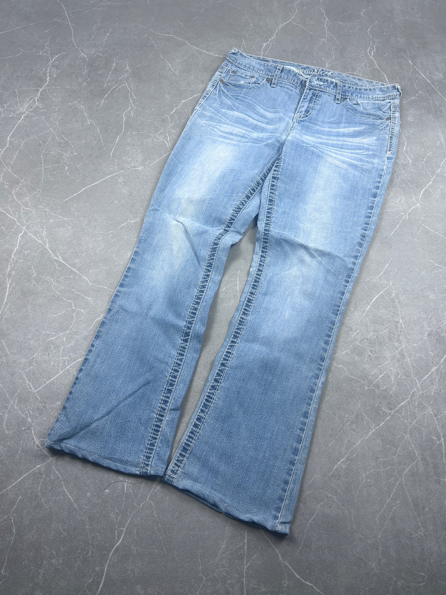 Y2K Bootcut Jeans Damen