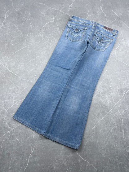 Y2K Bootcut Jeans Damen