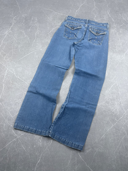 Y2K Bootcut Jeans Damen
