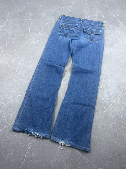 Y2K Bootcut Jeans Damen