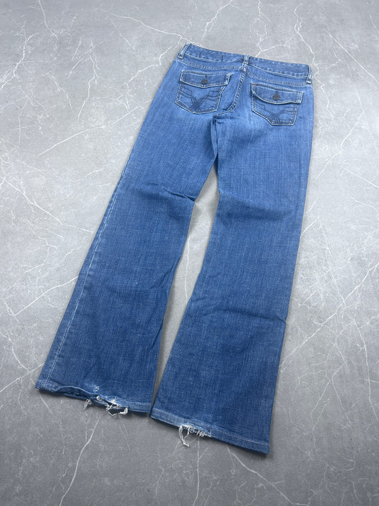 Y2K Bootcut Jeans Damen