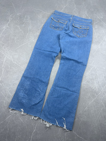 Y2K Bootcut Jeans Damen